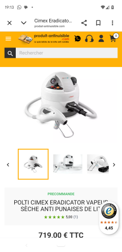 Nettoyeur vapeur sèche