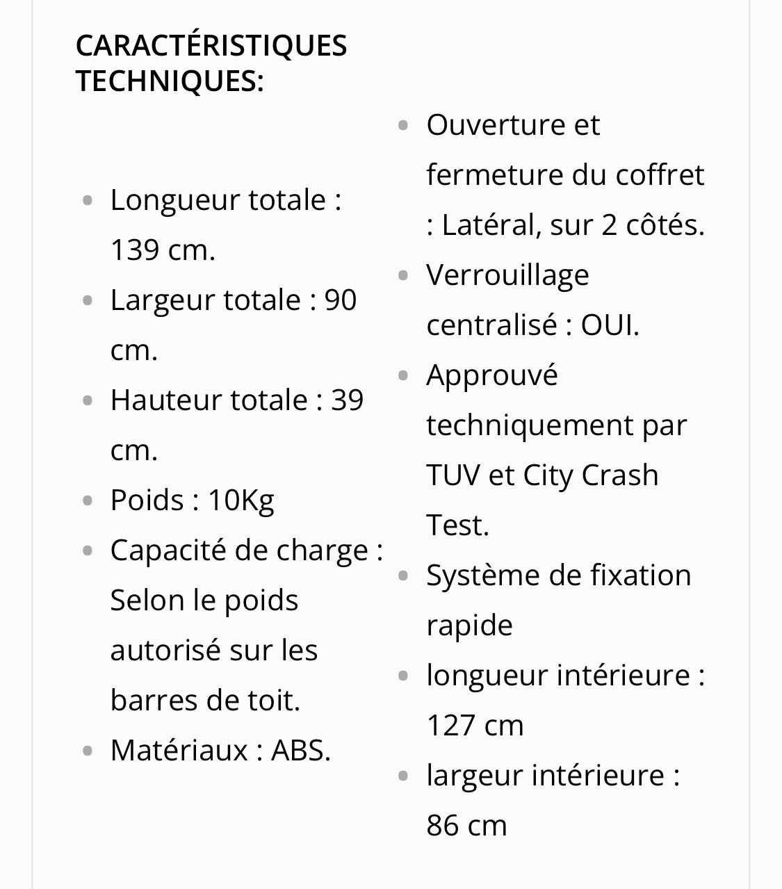 Location coffre de toit 73 entre particuliers