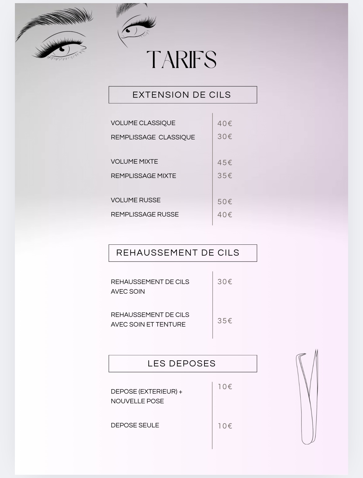 Service extension de cils 38 entre particuliers