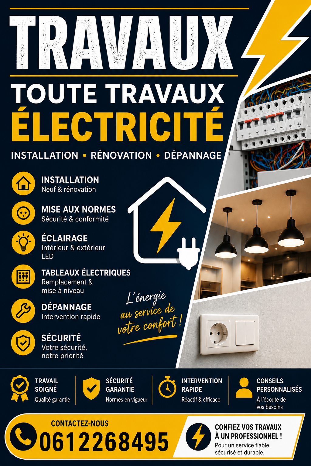 Service electricien 93 entre particuliers